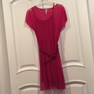 Kensie pieces Red Sheer Dress